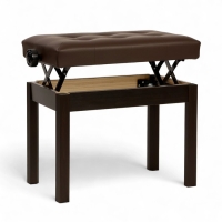 Банкетка для пианино Music Life сиденье 55х34, высота 48-58 см, коричневая, нагрузка 100кг