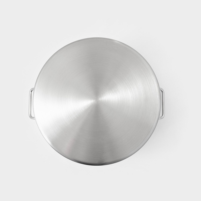 Кастрюля из нержавеющей стали Hanna Kn&ouml;vell HoReCa, 40 л, толщина 0,8 мм, 201 сталь, с крышкой