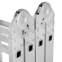 Лестница-трансформер ТУНДРА, алюминиевая, 4х4 ступени Лестница-трансформер ТУНДРА, алюминиевая, 4х4 ступени