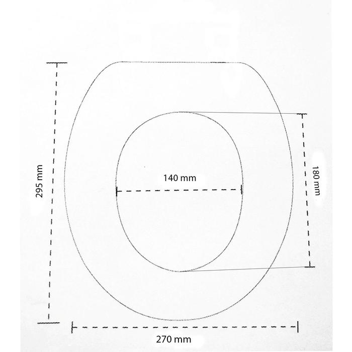 Сиденье для унитаза с крышкой, 42&times;37 см, двойное