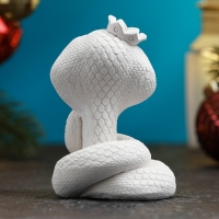 Новый год. Символ 2025. Фигура для раскраски "Змея с короной" 8х5см Новый год. Символ 2025. Фигура для раскраски "Змея с короной" 8х5см