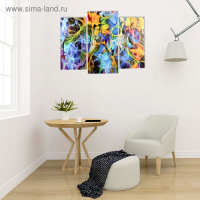 Модульная картина "Абстрактная дымка красок" (2-25х50, 30х60 см) 60х80 см Модульная картина "Абстрактная дымка красок" (2-25х50, 30х60 см) 60х80 см