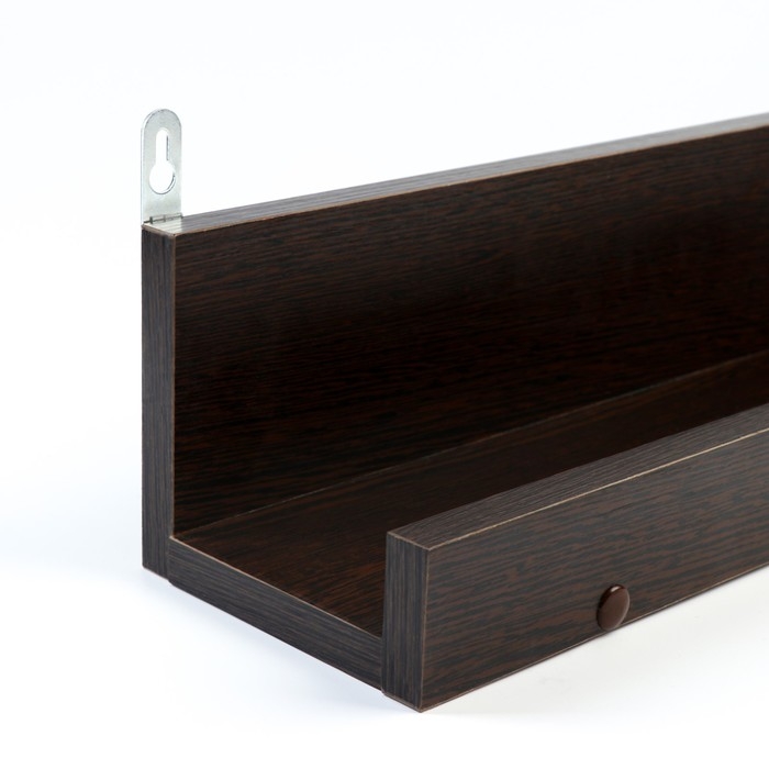 Полка навесная Д-7, 550х130х115, Венге