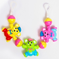 Растяжка на кроватку/коляску &laquo;Забавные зверята&raquo;, 3 игрушки с погремушками, Крошка Я