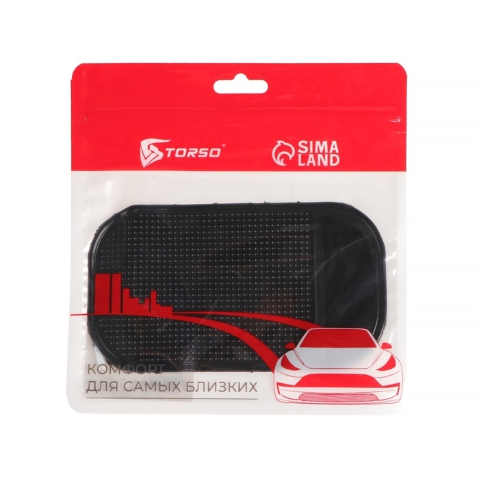 Коврик противоскользящий TORSO, Коврик противоскользящий TORSO, "Spider" 7×13 см, чёрный