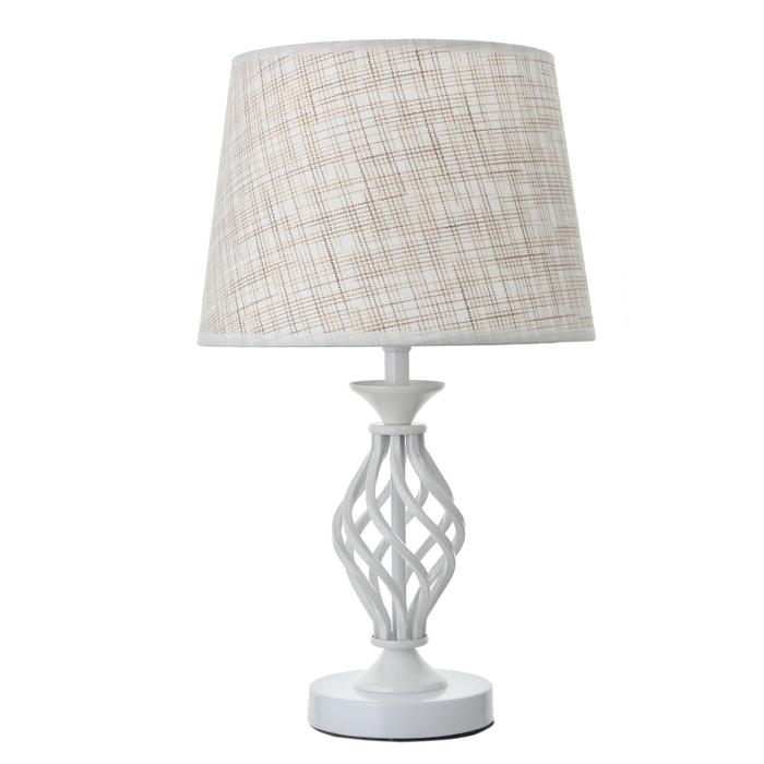 Лампа настольная 16229/1WT Е27 40Вт белый 25х25х42 см RISALUX