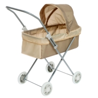 Коляска кукольная №1, цвет бежевый Коляска кукольная №1, цвет бежевый
