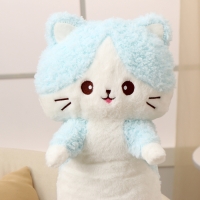 Мягкая игрушка &laquo;Кот-батон&raquo;, 80 см, цвет голубой