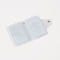 Визитница на кнопке, 28 карт, цвет розовый