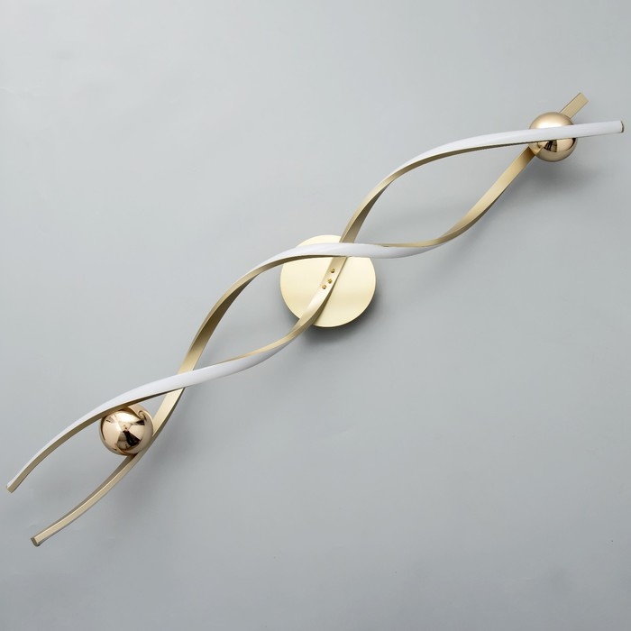 Светильник "Спираль" LED 112Вт 3000-6000К золото 100х22х22 см BayerLux