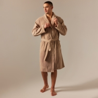 Халат махровый мужской SL HOME: Basic "Саббиа", размер L, 100% хлопок, 420 г/м2 Халат махровый мужской SL HOME: Basic "Саббиа", размер L, 100% хлопок, 420 г/м2