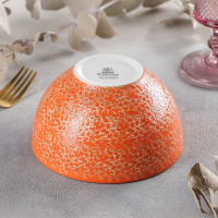 Миска фарфоровая Wilmax Splash, 600 мл, d=13 см, цвет оранжевый Миска фарфоровая Wilmax Splash, 600 мл, d=13 см, цвет оранжевый