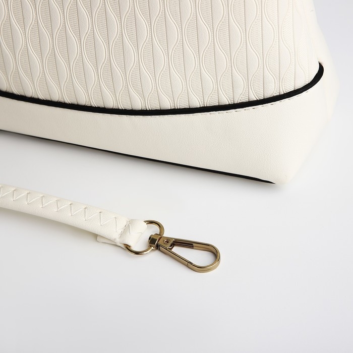 Сумка кросс-боди на молнии, цвет белый