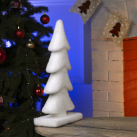 Светодиодная фигура «Ёлочка» 22 × 40 × 12 см, флок, батарейки ААх2 (не в комплекте), свечение тёплое белое Светодиодная фигура «Ёлочка» 22 × 40 × 12 см, флок, батарейки ААх2 (не в комплекте), свечение тёплое белое