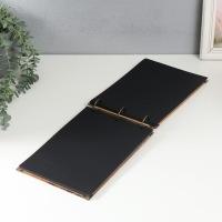 Фотоальбом на кольцах 30 листов "У поместья" чёрные листы 26х18 см