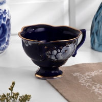 Чашка "Яна", h-7,5см, v-200мл, кобальтовая глазурь Чашка "Яна", h-7,5см, v-200мл, кобальтовая глазурь