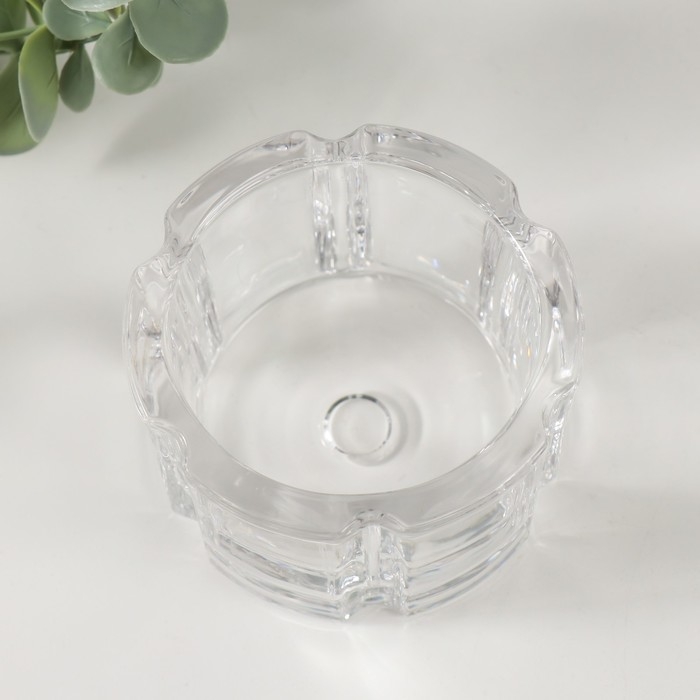 Подсвечник стекло на 1 свечу "Грани-цветок" прозрачный 8х8х5 см