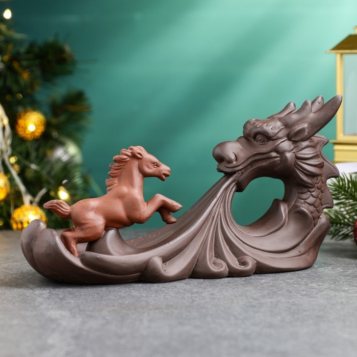 Подставка для благовоний Подставка для благовоний "Конь и дракон" 23х9х12см