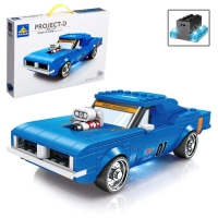 Конструктор Гонка &laquo;Мустанг&raquo;, световые эффекты, 317 деталей