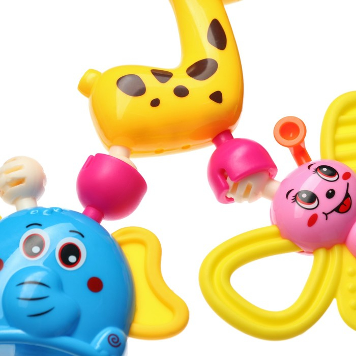 Набор погремушек &laquo;Собери меня&raquo;, 8 шт., яркие цвета, Крошка Я