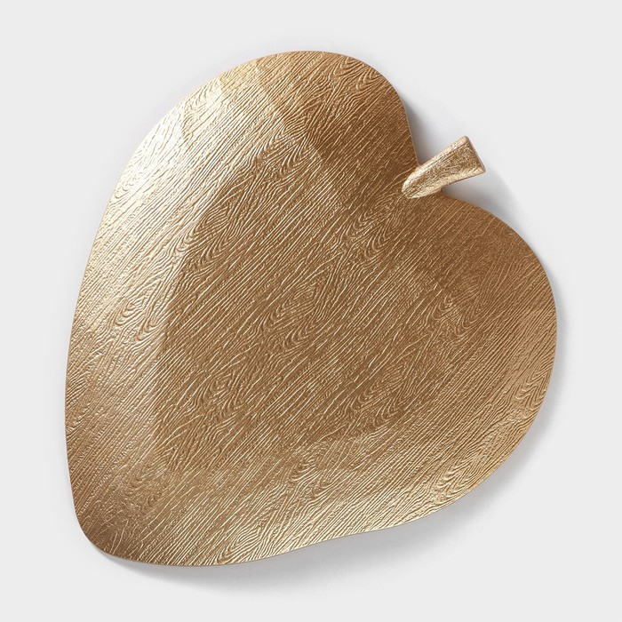 Блюдо для фруктов Доляна &laquo;Золотой лист&raquo;, 31&times;27,5 см, цвет золотой
