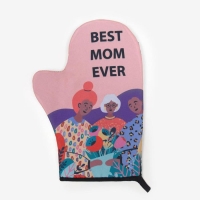 Варежка-прихватка Доляна "Best mom" 24х32 см, 35% хлопок, 65% п/э, ватин 250 г/м2 Варежка-прихватка Доляна "Best mom" 24х32 см, 35% хлопок, 65% п/э, ватин 250 г/м2