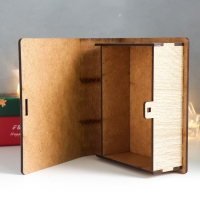 Новогодняя шкатулка-книга "Снеговик" 14х12х5 см Новогодняя шкатулка-книга "Снеговик" 14х12х5 см