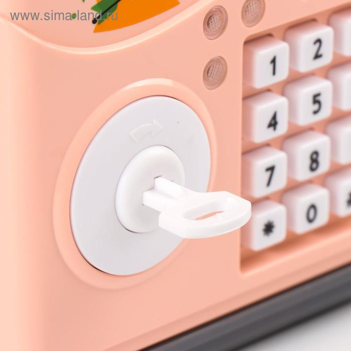 Копилка пластик для монет и купюр Копилка пластик для монет и купюр "Сейф-Зоопарк" код.замок, звук 3АА МИКС 17,5х12,5х12,5 см 457192