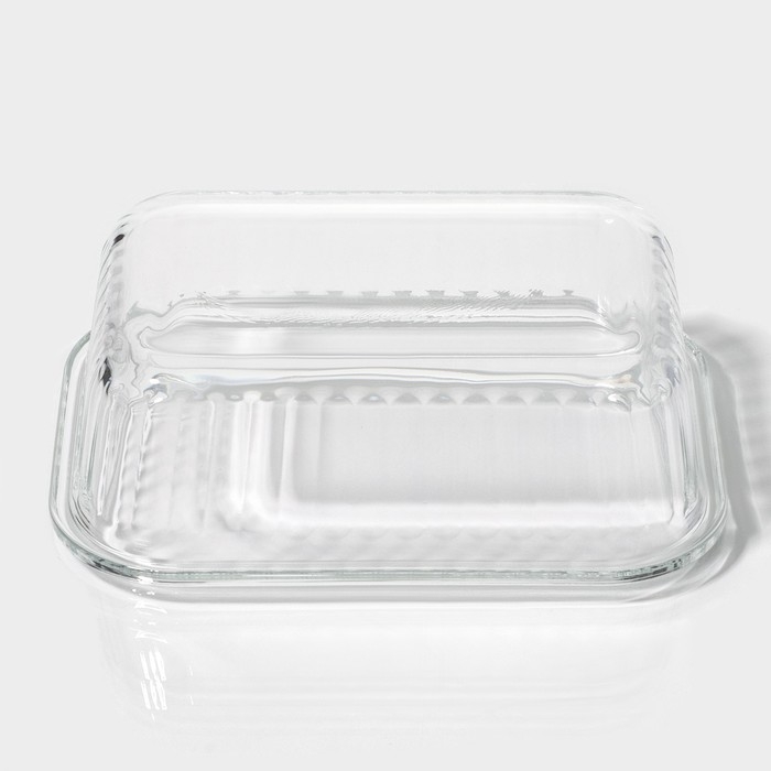 Контейнер для еды из жаропрочного стекла Доляна &laquo;Данте&raquo;, прямоугольный, 640 мл, 17&times;12,5&times;6,3 см