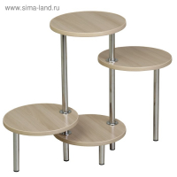 Полка для цветов Сандра, 320х620х800, Ясень шимо светлый