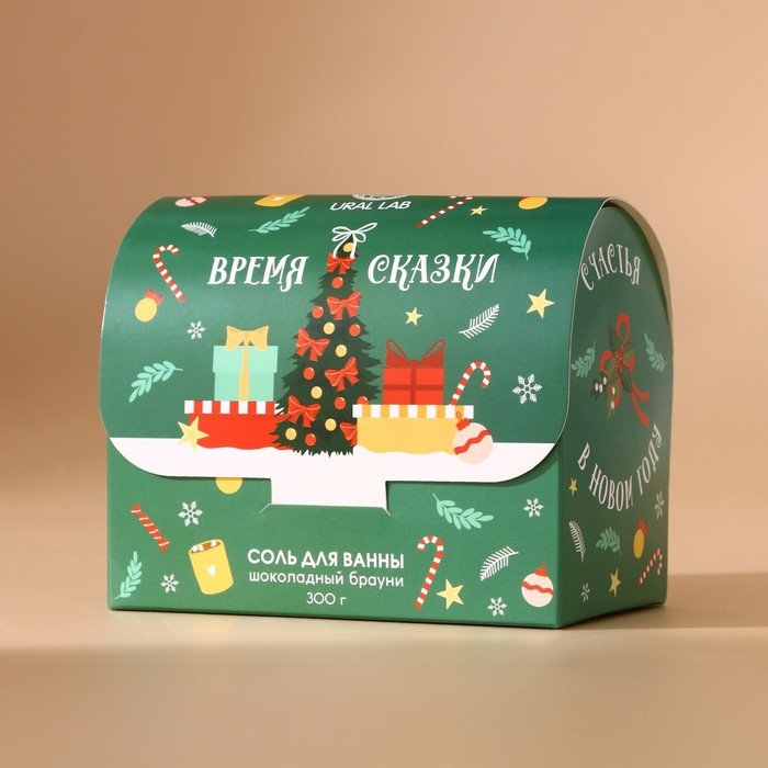 Соль для ванны «Время сказки», 300 гр, аромат шоколадного брауни, Новый Год Соль для ванны «Время сказки», 300 гр, аромат шоколадного брауни, Новый Год