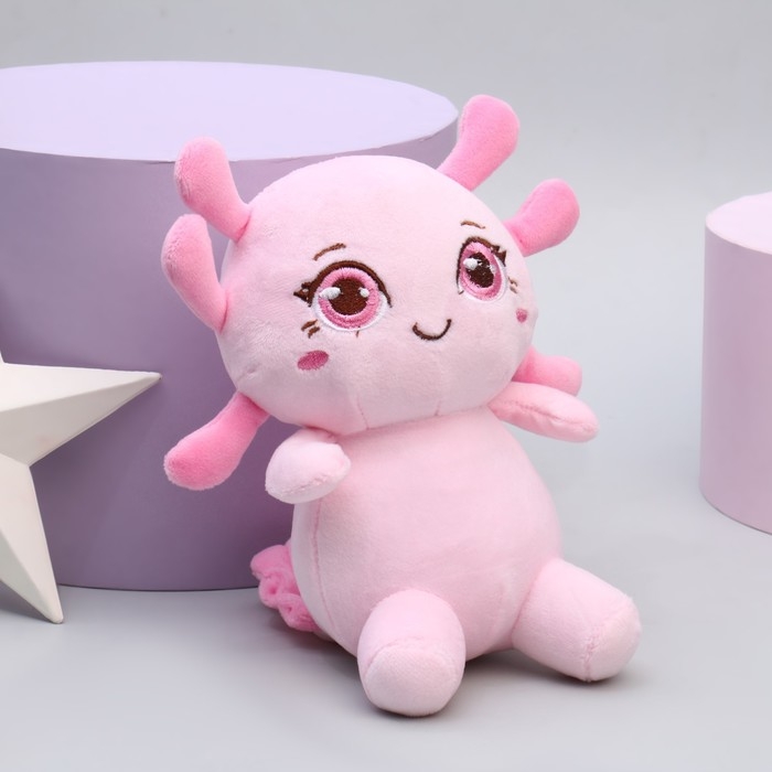Мягкая игрушка &laquo;Аксолотль&raquo;, цвет розовый, 19 см