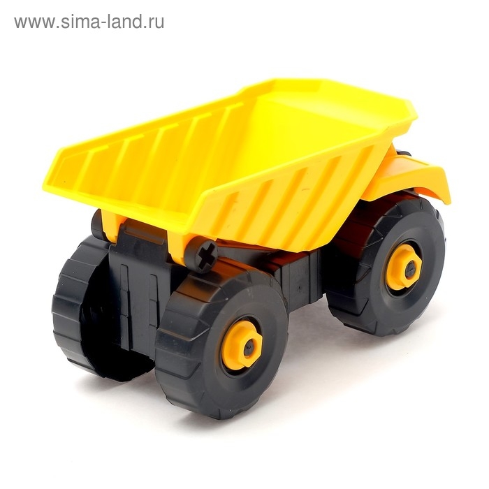 Конструктор винтовой &laquo;Строительный самосвал&raquo;, с отвёрткой, 14 деталей