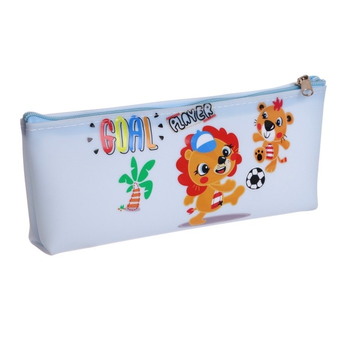 Пенал школьный на молнии Пенал школьный на молнии "Зверушки", МИКС