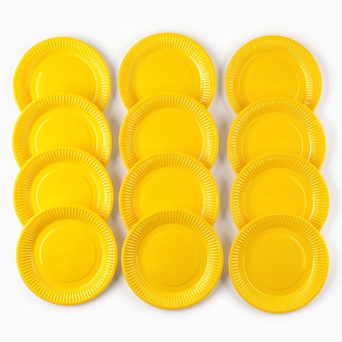 Набор посуды одноразовый «Смайлы», 12 стаканов, 12 тарелок Набор посуды одноразовый «Смайлы», 12 стаканов, 12 тарелок