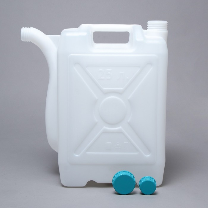 Канистра пищевая &laquo;Бочонок&raquo;, 25 л, со сливом, белая