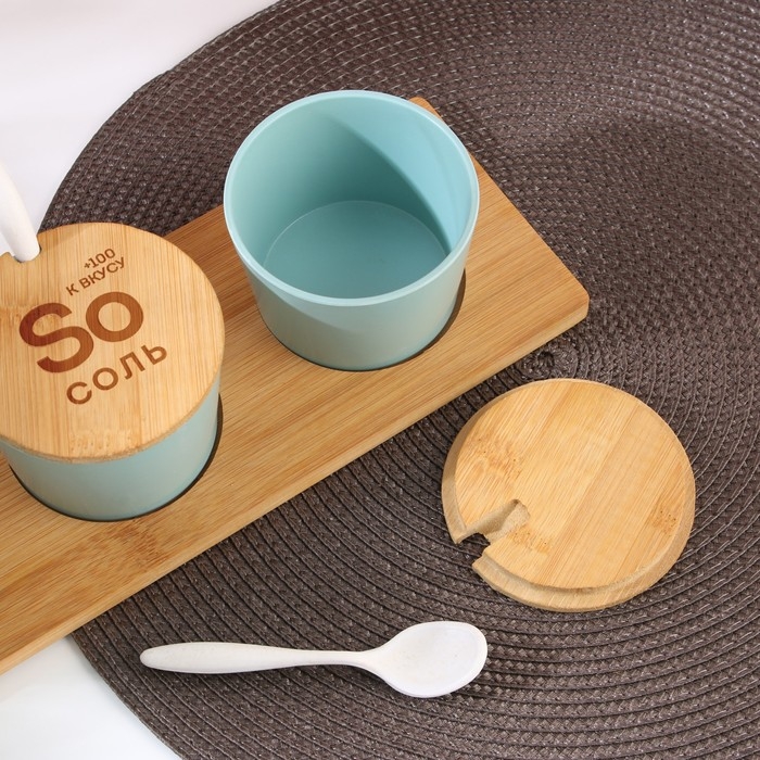 Банки керамические для хранения «+100 к вкусу», 250 мл, 3 шт Банки керамические для хранения «+100 к вкусу», 250 мл, 3 шт