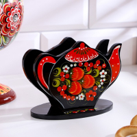 Салфетница &laquo;Чайник&raquo;, хохлома
