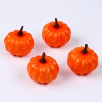 Фигурка для поделок и декора &laquo;Тыква&raquo;, набор 4 шт., размер 1 шт. &mdash; 4,5 &times; 4,5 &times; 5 см, цвет оранжевый