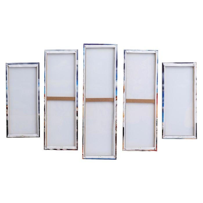 Картина модульная на подрамнике "Тигр" 115х80 см (80х23; 2-70х23; 2-53х23)