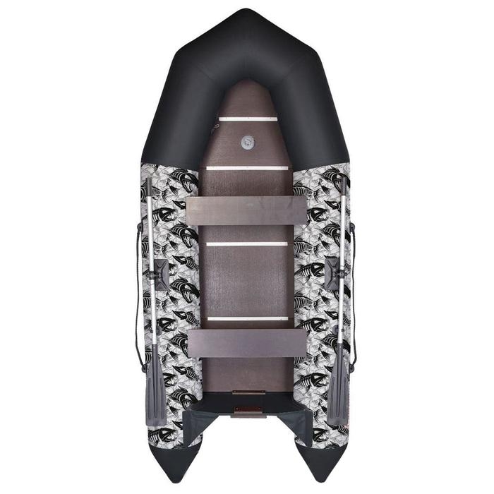 Лодка &laquo;Капитан Т310&raquo;, слань+киль, цвет принт рыбы