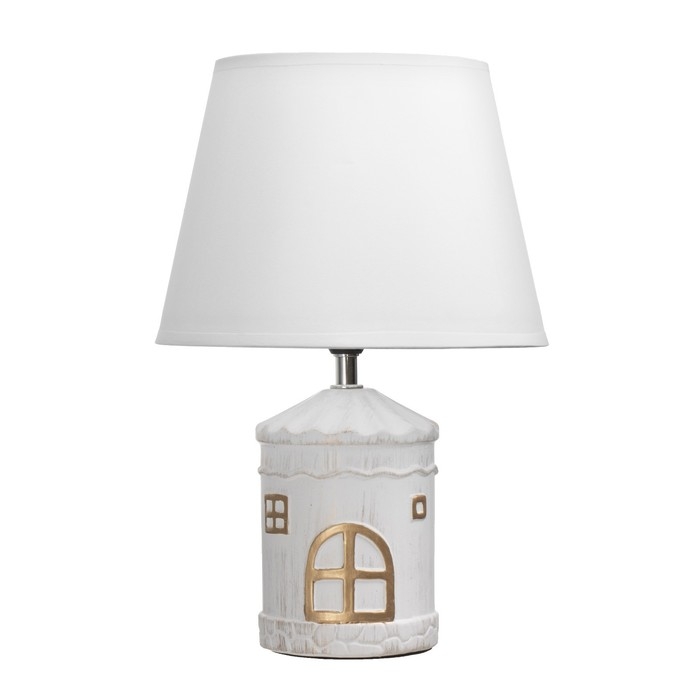 Настольная лампа Настольная лампа "Мейзон" E14 40Вт белый 22,5х22,5х33,5 см RISALUX