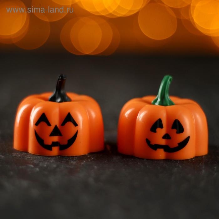 Свеча «Тыква», светодиодная, виды МИКС Свеча «Тыква», светодиодная, виды МИКС