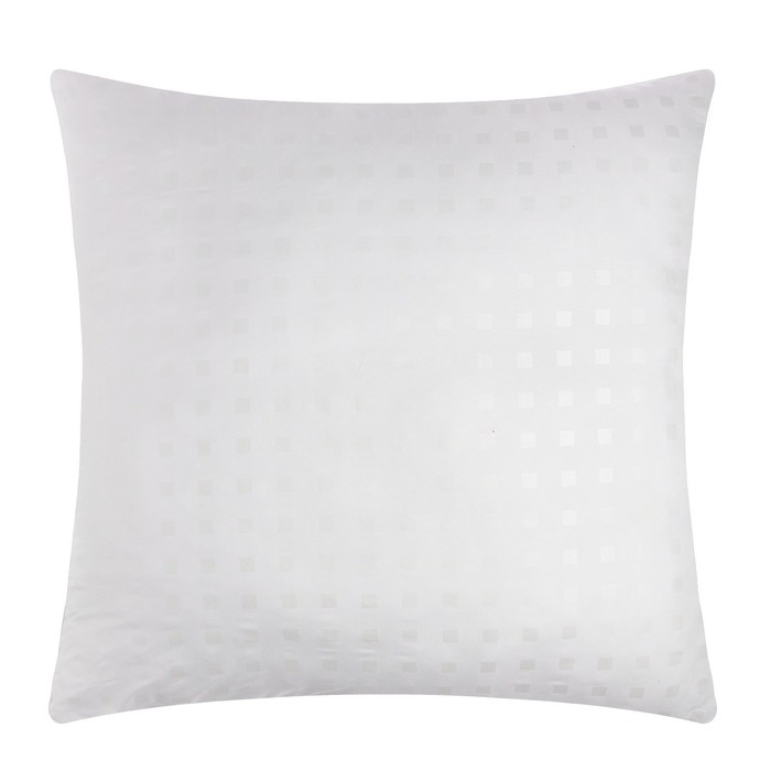 Подушка Экономь и Я 70*70 Лебяжий пух, чехол тик, цв. МИКС, п/э