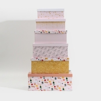 Набор подарочных коробок 6 в 1 «Happy New year», 20 х 12.5 х 7.5 ‒ 32.5 х 20 х 12.5 см, Новый год Набор подарочных коробок 6 в 1 «Happy New year», 20 х 12.5 х 7.5 ‒ 32.5 х 20 х 12.5 см, Новый год