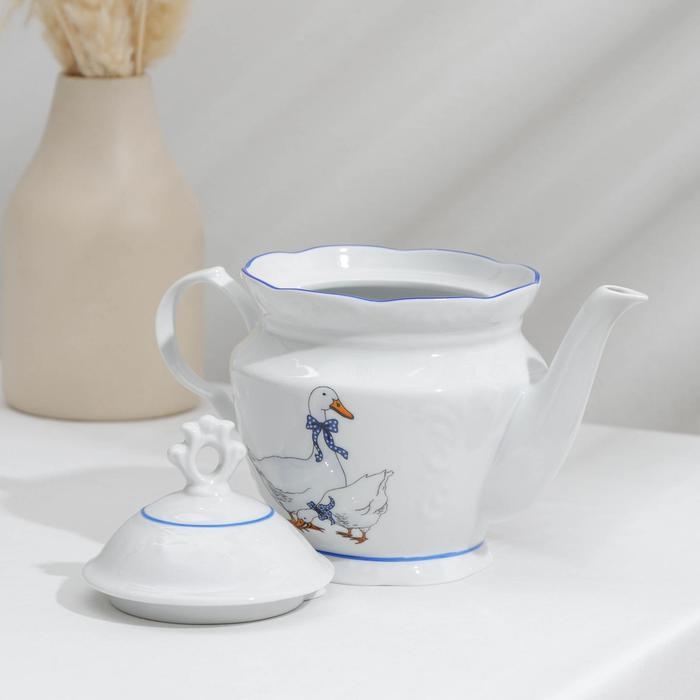 Сервиз фарфоровый чайный «Гуси», 14 предметов Сервиз фарфоровый чайный «Гуси», 14 предметов