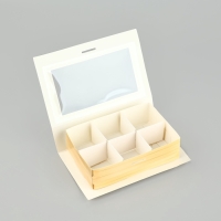 Коробка под 6 конфет с ячейками «Eid Mubarak» 14,8 х 9,5 х 3,5 см Коробка под 6 конфет с ячейками «Eid Mubarak» 14,8 х 9,5 х 3,5 см