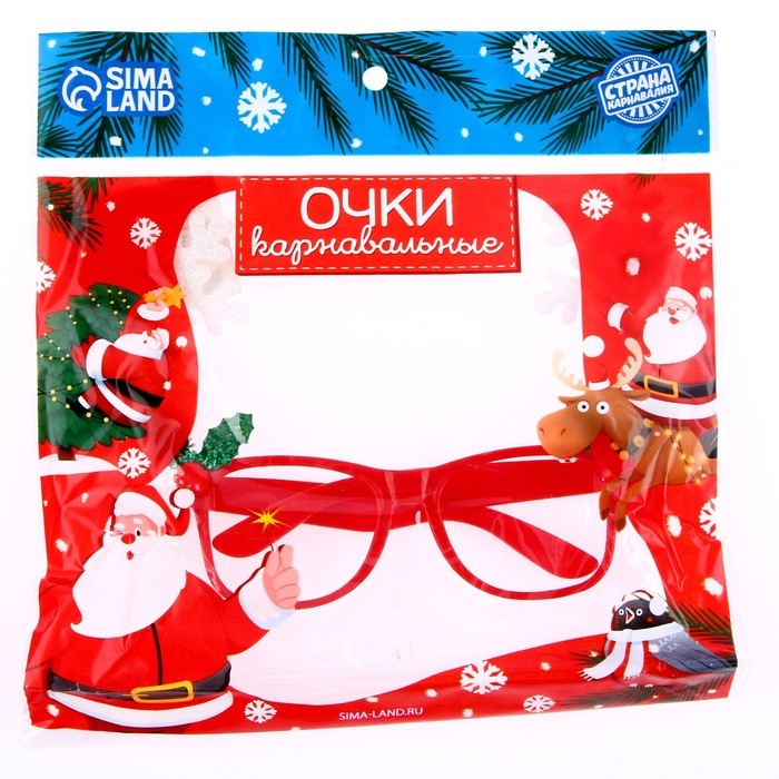 Карнавальные очки &laquo;Снежинки&raquo;