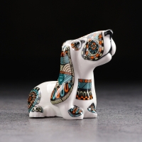 Фигурка гжель &laquo;Дружок&raquo;, бело-синий,керамика,