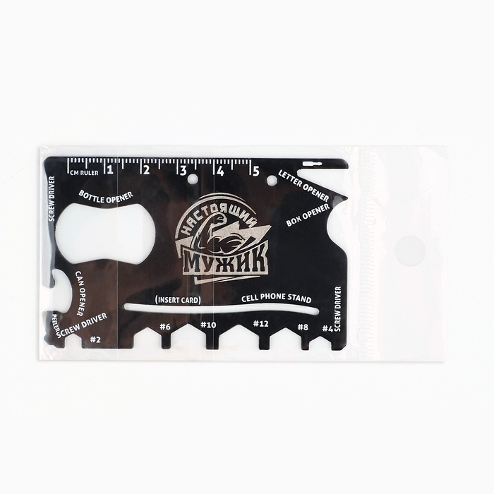 Нож мультитул &laquo;Настоящий мужик&raquo;, 5,3 х 8,4 см